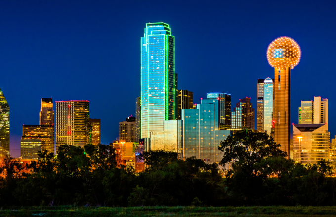 Dallas, Texas skyline. Where U.S Risk, LLC resides.