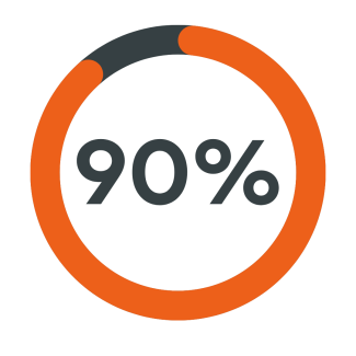 90% icon