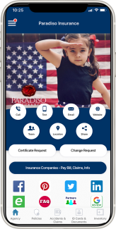 Insurance Agent App Paradiso mockup