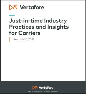 Just In Time Industry Practices and Insights for Carriers - cover