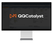 QQCatalyst screen with logo