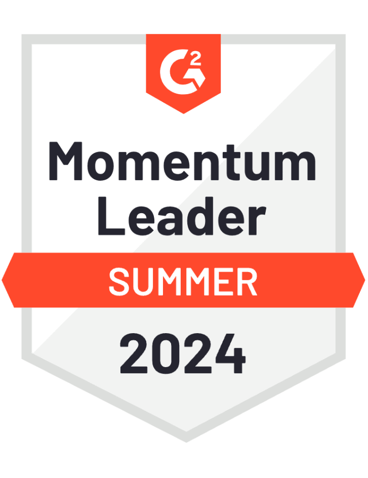 QQCatalyst G2's Momentum Leader award for Summer 2024
