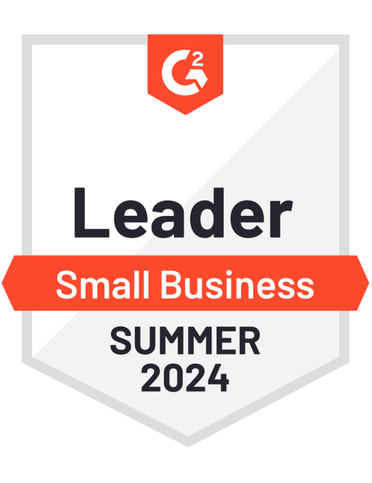 QQCatalyst G2's Leader in small business award for Summer 2024