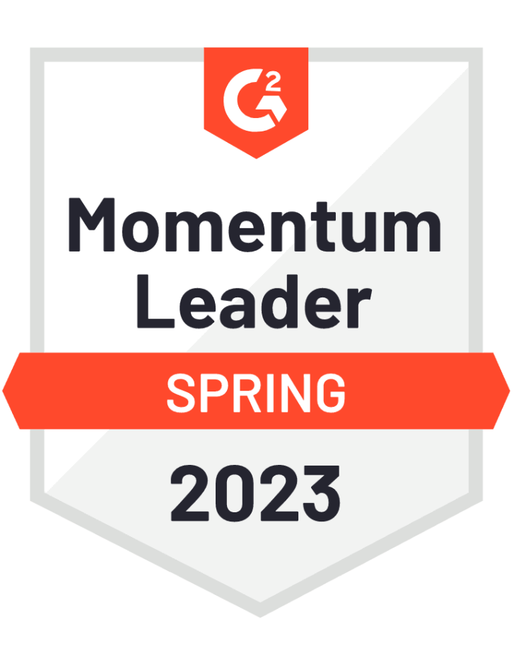 Vertafore's Momentum Leader award from G2 Spring 2023