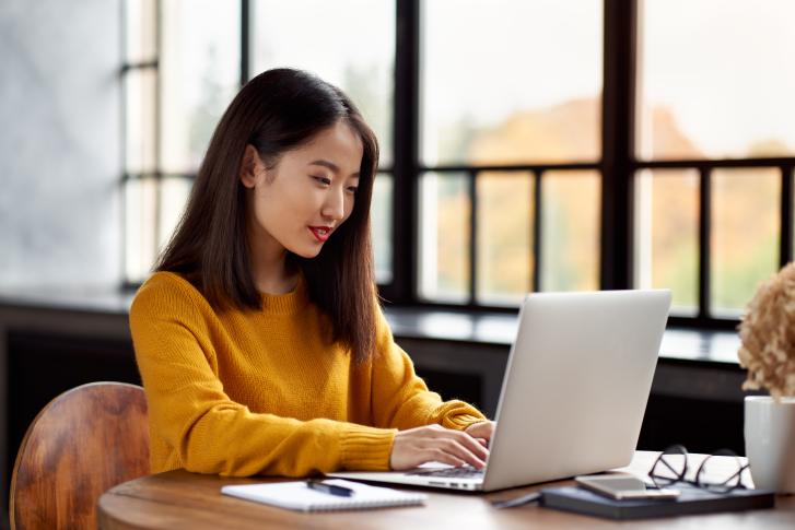 Woman on laptop