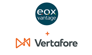 EOX Vantage + Vertafore combined logo