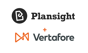 Plansight + Vertafore Orange partnership combined logo