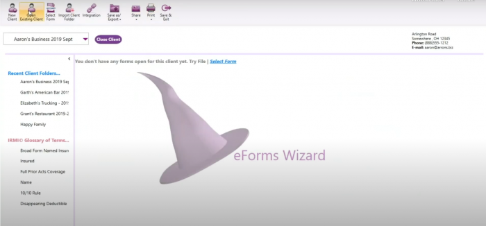 Avyst eForms Wizard - screenshot