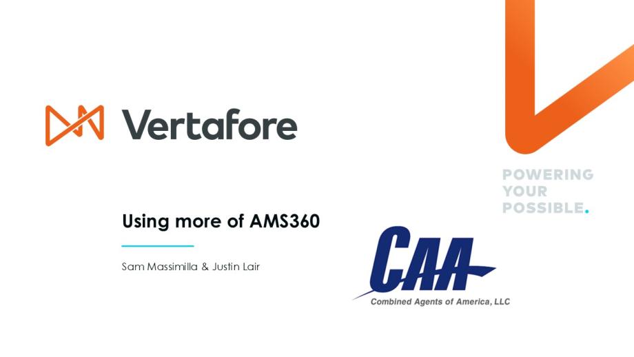  Using more of AMS360 webinar