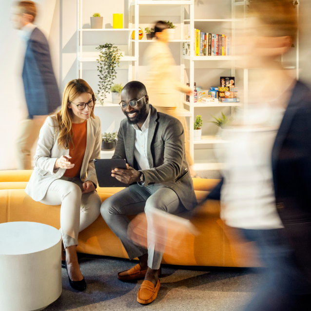 Insurance agency, carrier, and MGA office meeting