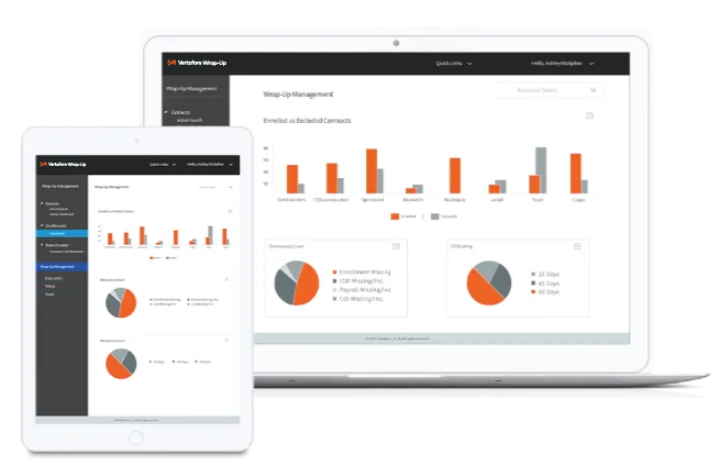 Vertafore's Wrap-up software mockup